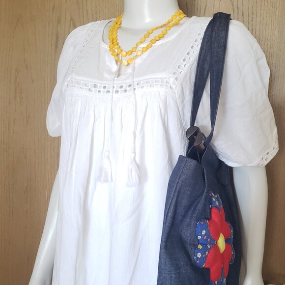 DBL Strand Yellow Shell Pearl Coin Handmade Necklace Filigree Box Clasp - Picture 9 of 9